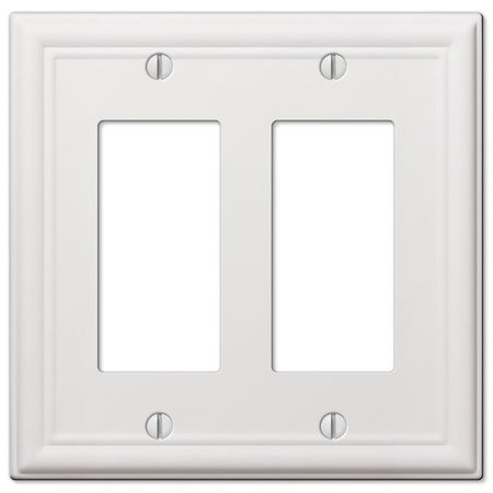 AMERELLE Wallplate Chelsea 2R Wht 149RRW